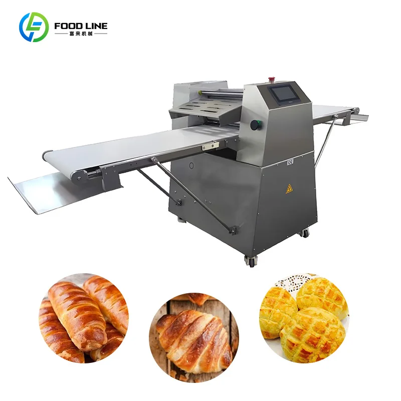 Smart Control Panel Sheeter Simple Switch Dough Laminator Anti - Slip Base Pastry Machine