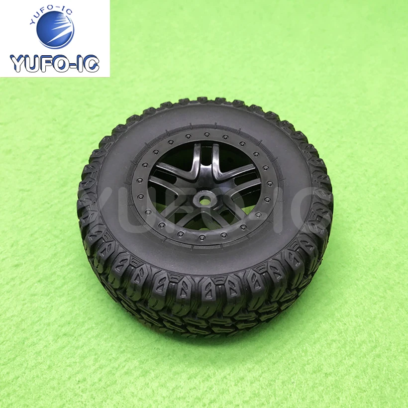 Free Ship 3pcs Wheel DIY Robot Toy Car Accessories High Friction Forces Tire 108MM Model Buggy