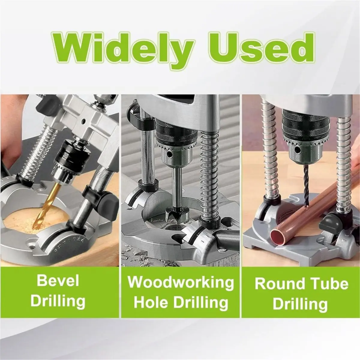Portable Drill Press Stand for Hand Drill, Adjustable Multi-Angle Drill Guide Holder for 1.5-13mm Bits