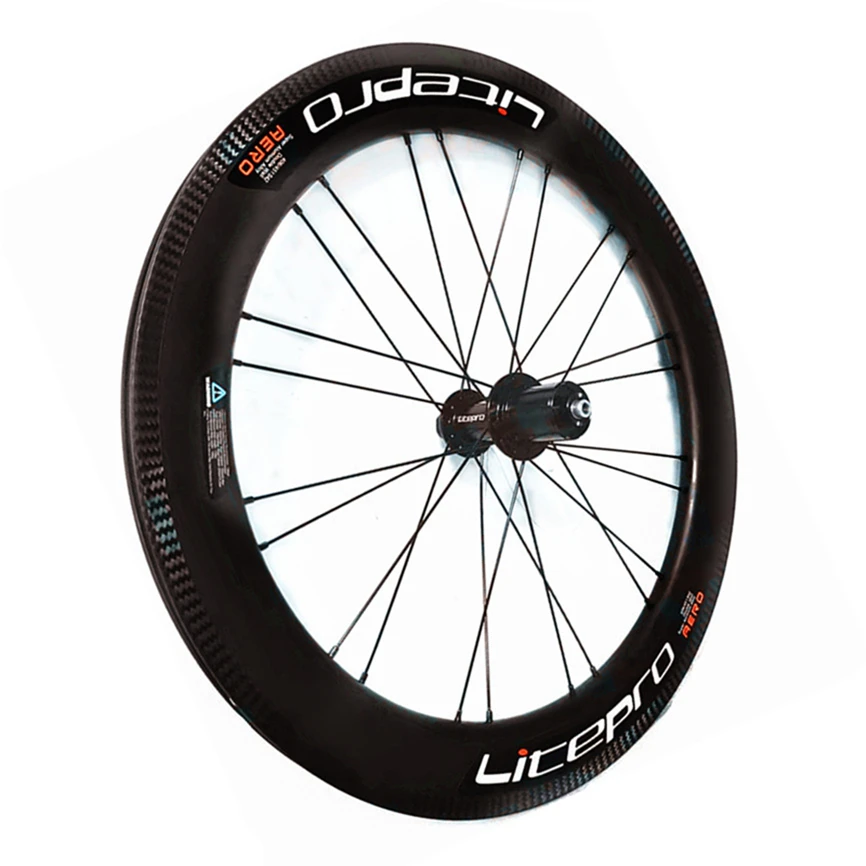 Litepro Bike Carbon Fiber AERO Wheels Ultralight 406 74x130mm V Brake Disc Brake 451 Wheelset 100/135mm Sealed Bearing 40mm Rims