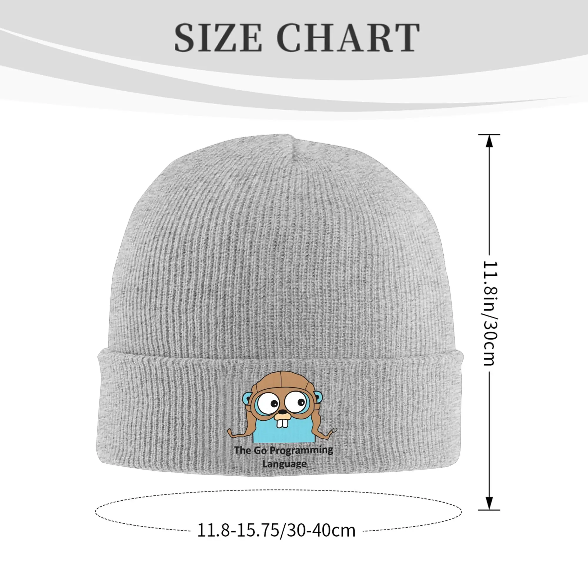 Go GoLang Gopher Programming Language  Slouchy Beanie For Women Men  Warm Winter Bonnet Knitted Hat