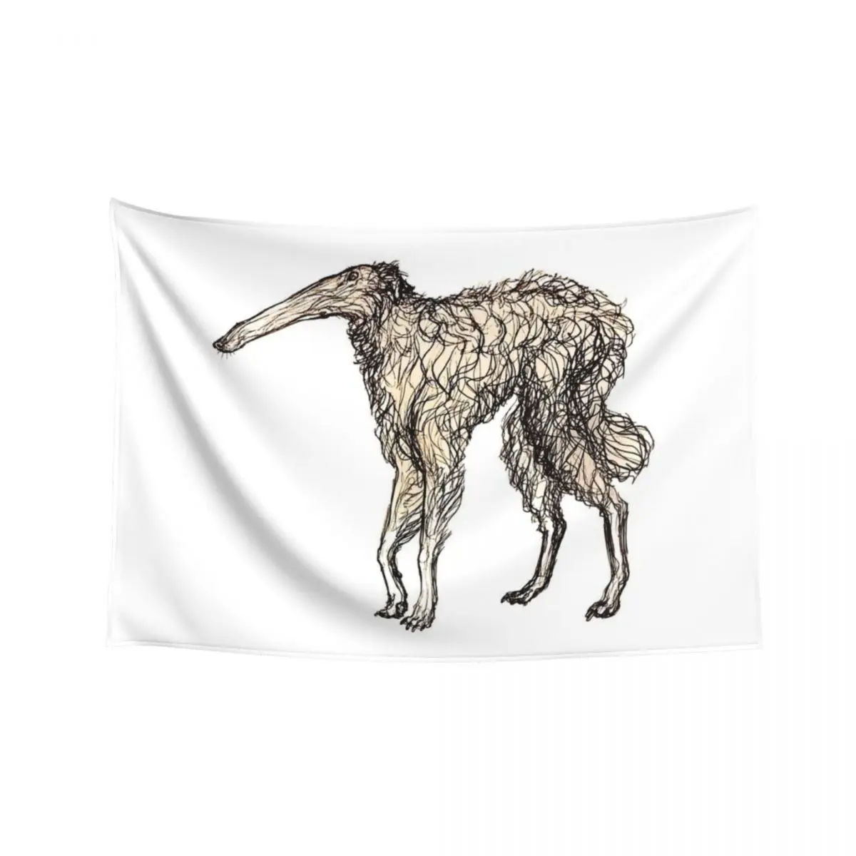 

Borzoi of Regular Length Tapestry Room Decoration Korean Style Room Decorator Tapestry