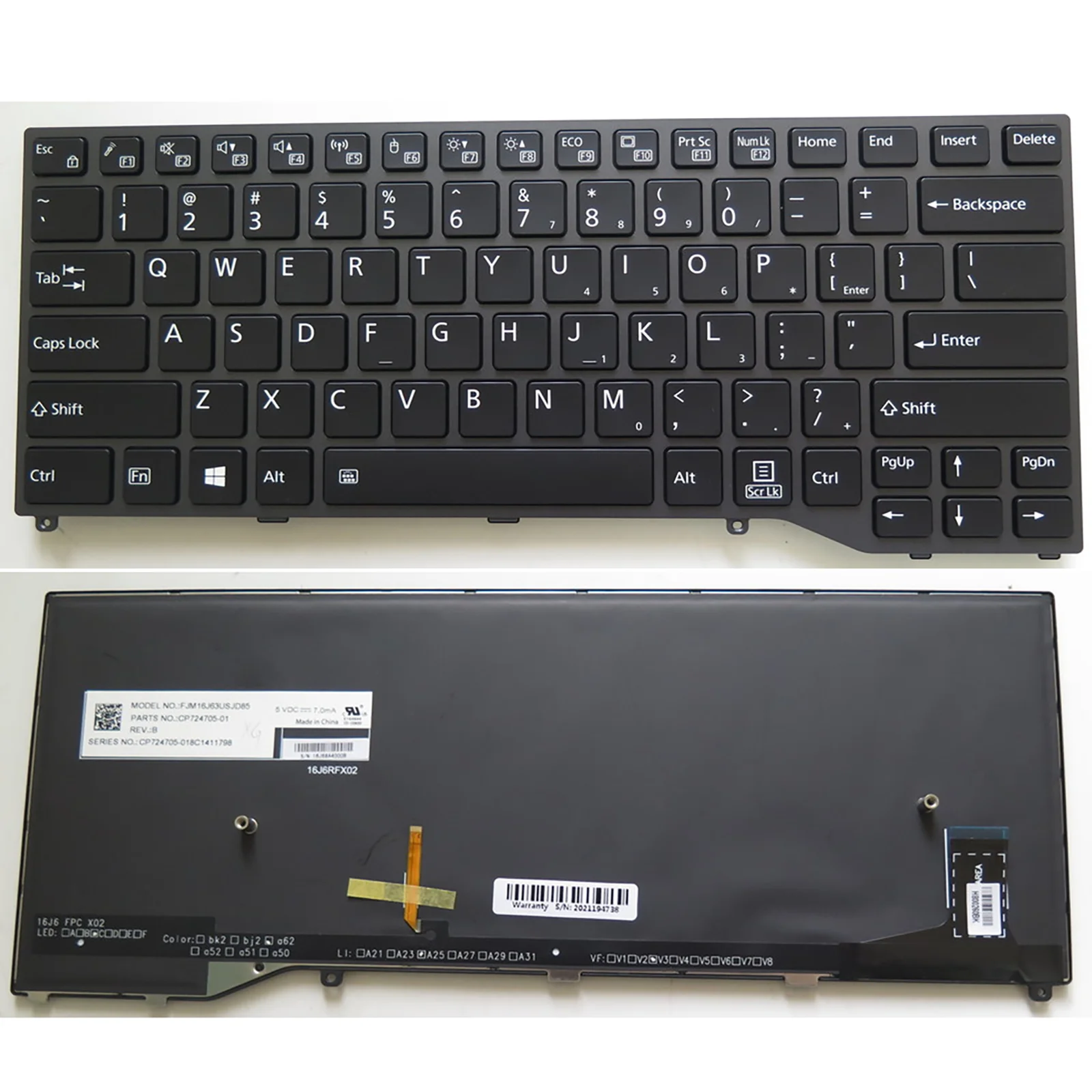 

US for Fujitsu Stylistic Q738 Q739 laptop keyboard