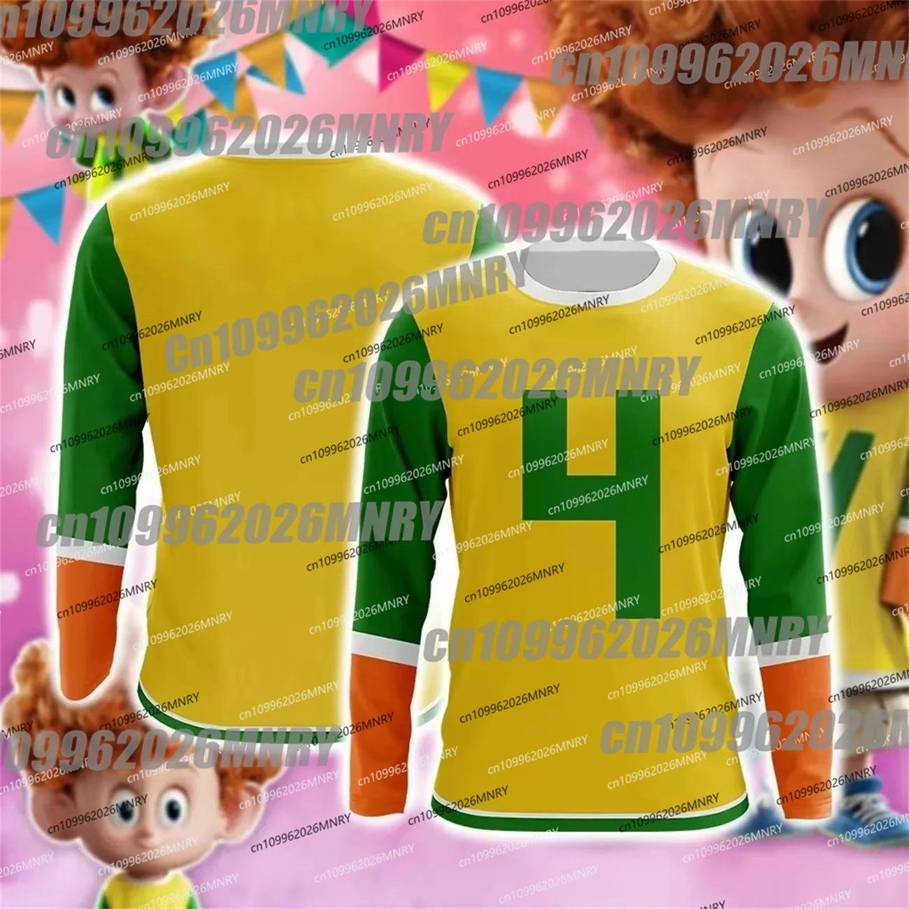 Hotel Transylvania Dennis Jonathan Cosplay Adult Kids Long Sleeve T-Shirts Breathable Quick-drying Comfy Soft Strentchy Relaxed
