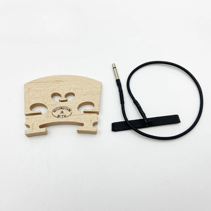 

Звукосниматель для скрипки + кленовый мост + набор колышков, профессиональный набор аксессуаров для тюнера для подбородка для скрипки