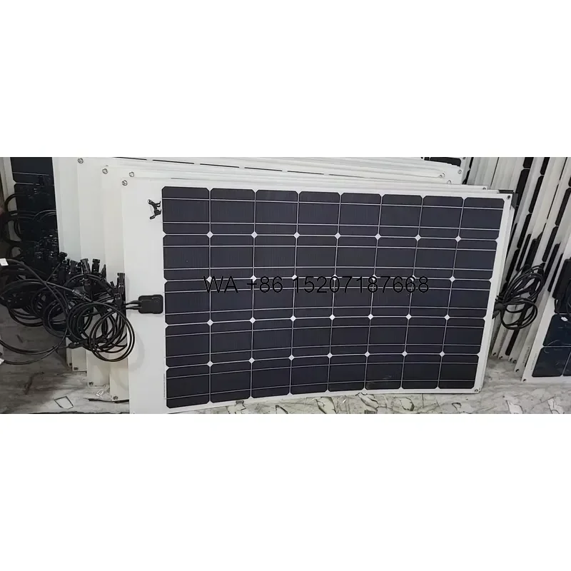 Wmwmnu for Yangtze 200W 250W 300W Monocrystalline Silicon Flexible Frameless Solar Panel Full Black Photovoltaic for Balcony