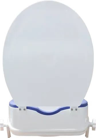 Assento sanitário elevado para deficientes elevado em PP durável de 4 polegadas para idosos com assento PU macio