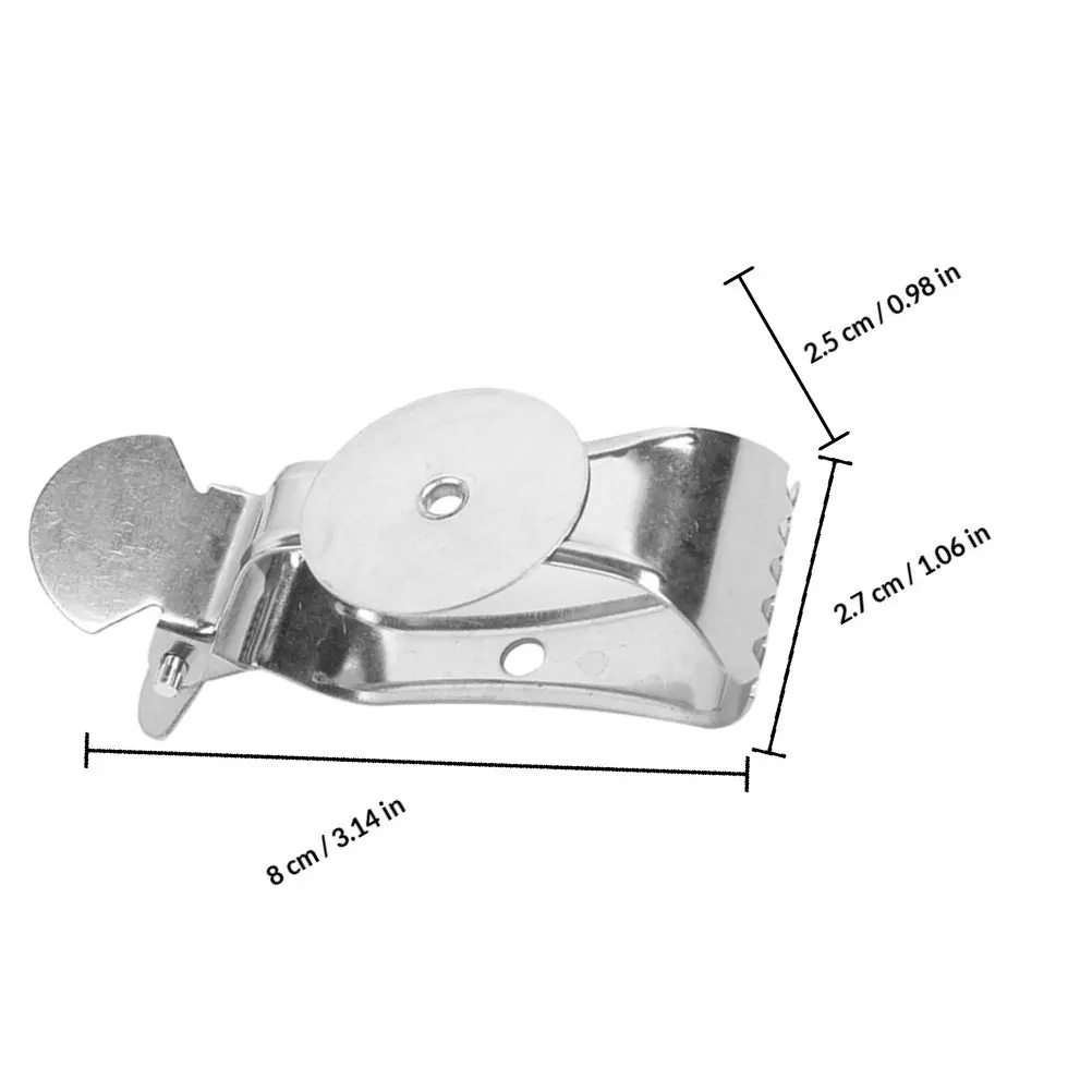 6Pcs Stainless Steel Window Curtain Serrated Clips Large Heavy Duty Drapery Hooks Metal Clips for Home Living Room Bedroom