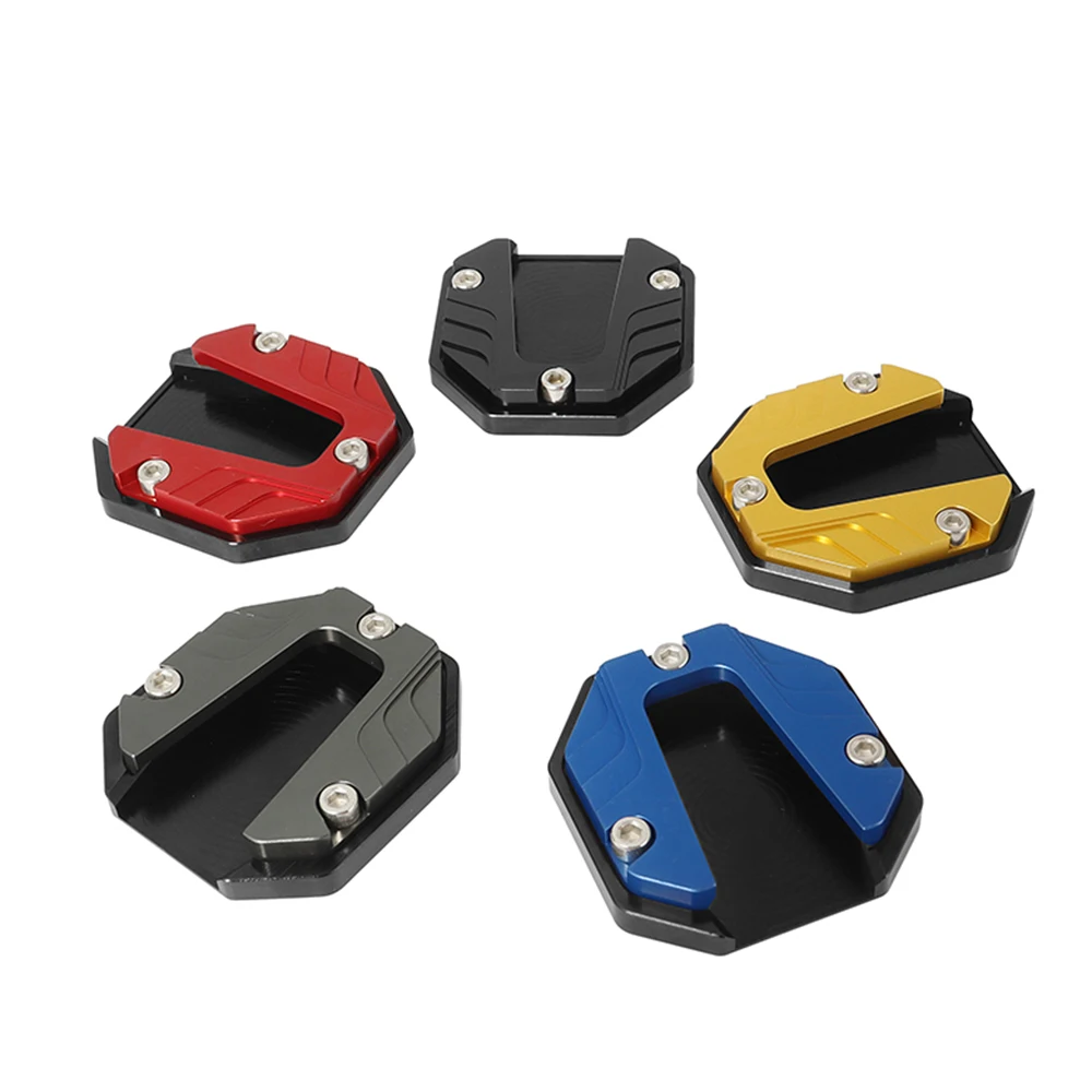 Motorcycle Kickstand Pad Side Stand Extension Enlarged Base for Soft Ground Dirt Sand Gravel