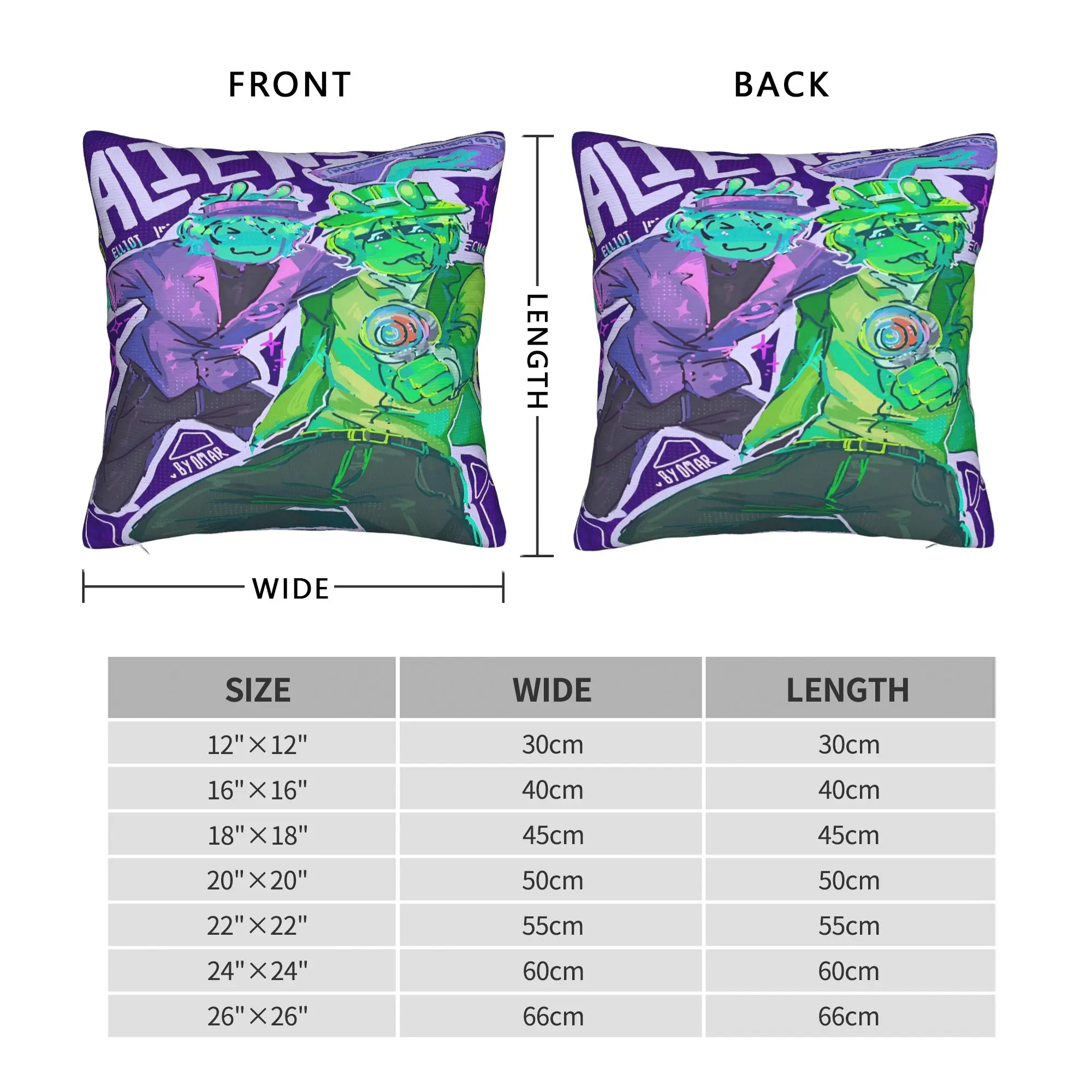 Forsaken Elliot and chance  Pillow Case  Morden Pillow Cover Comfy Pillowcases For Living Room Sofa