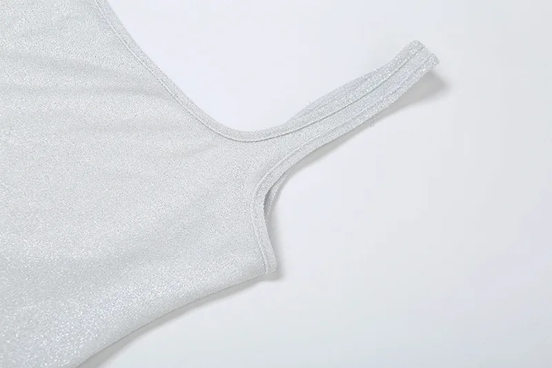 فستان ماكسي نسائي مزين بالترتر مذهل لامع أنيق بدون أكمام وظهر مكشوف غمد فيستدوس موهير أنيق للسهرة