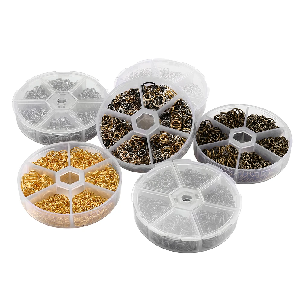 1050pcs Open Jump Rings  4/5/6/7/8/10mm Split Rings Connectors for DIY Necklace Bracelet Jewelry Accessories