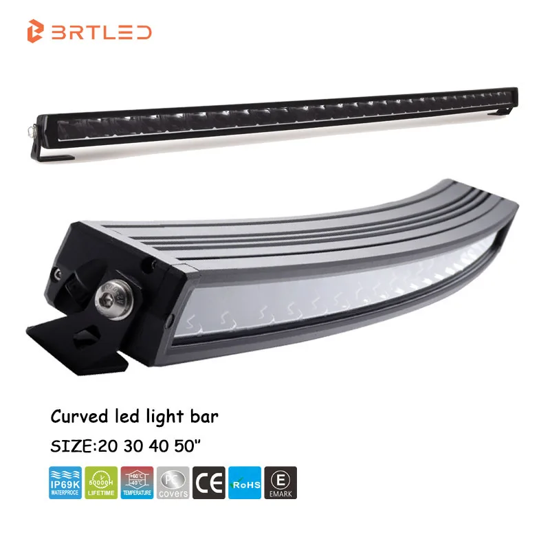 

BRTLED 40inch Car New Led Light bar 196w Offroad Roof Light Car Evolve Curved Universal Led Light bar