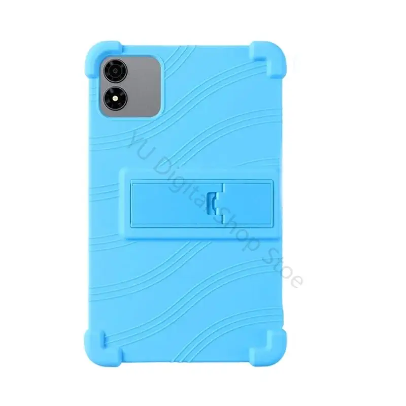 96BA Textured Kids Tablet Case with Fold-Out Rear Stand, Raised Corners, Open-Front Screen Access, and Camera and Button
