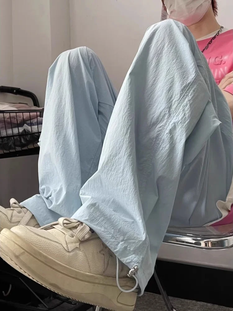 

Женские летние тонкие спортивные брюки American Drapey: широкие, повседневные, функциональные, с защитой от солнца, для походов