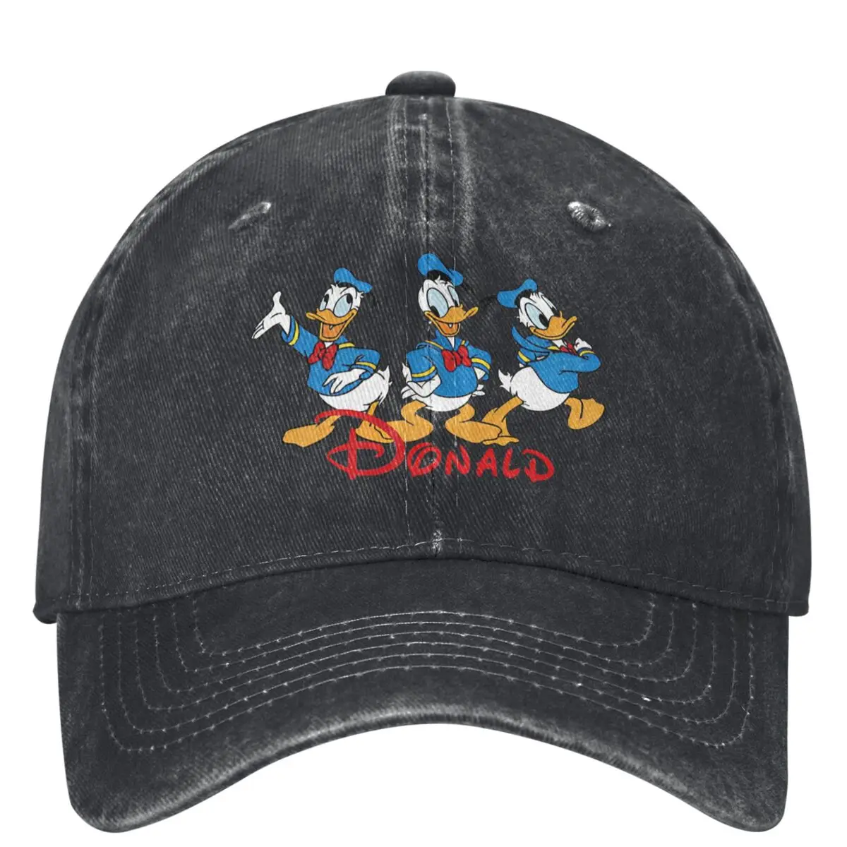 Miniso Donald Duck Funny Print Baseball Cap y2k Retro Couple Women Hip Hop Hats Sun-Proof Hiking Fishing Baseball Caps Gift