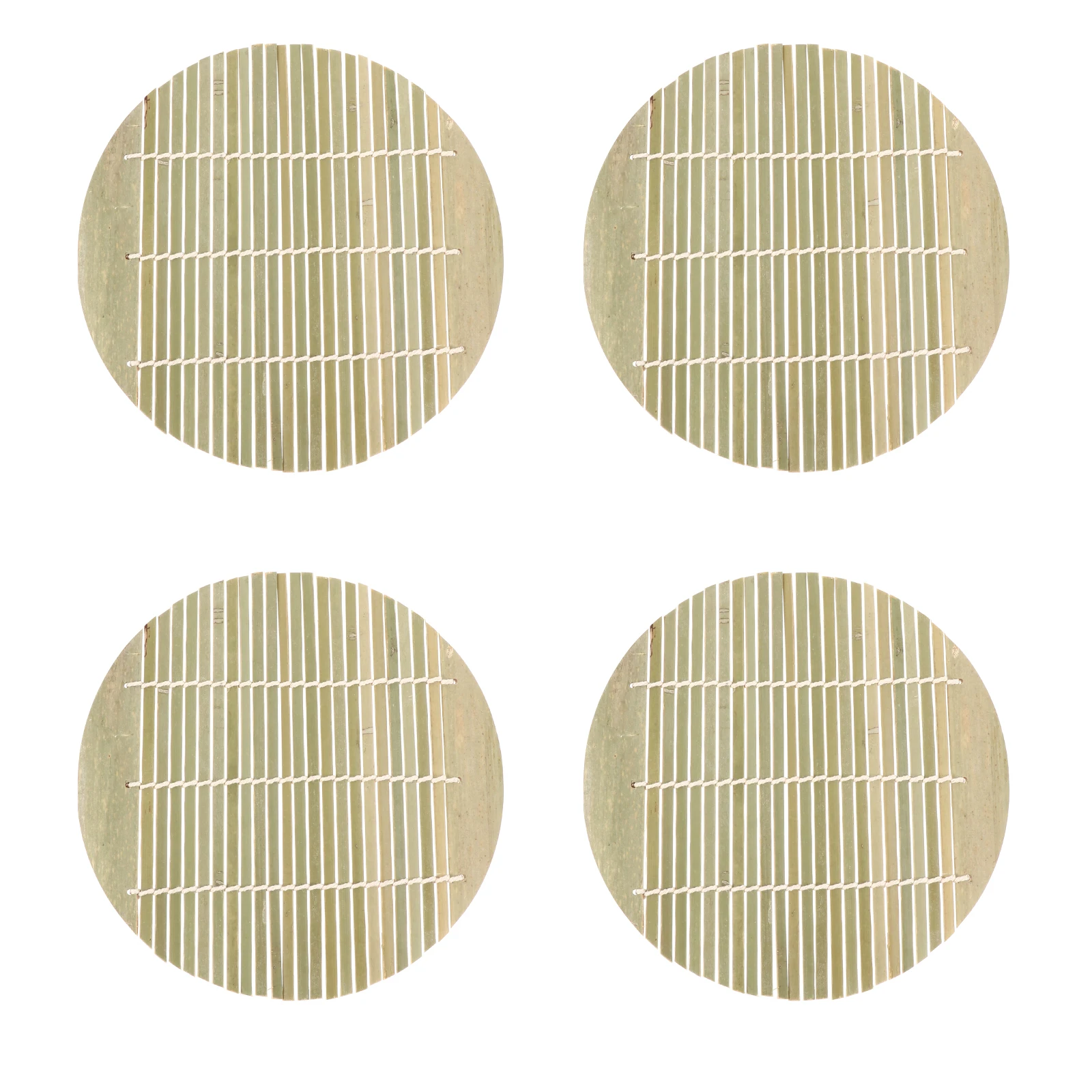

4 Pcs Sushi Rolling Mats Bamboo Curtain Dense Uniform Easy Clean Smooth Surface Homemade Sushi Gadget Kitchen Items Japanese Mat