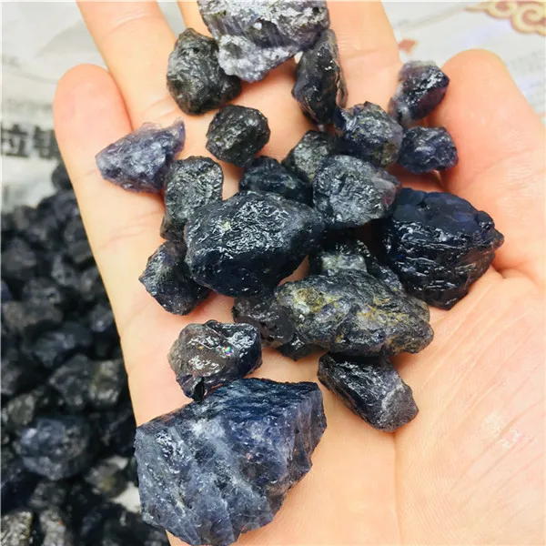 100g natural coarse crystal cordierite stone and mineral Reiki healing crystal specimen made jewelry