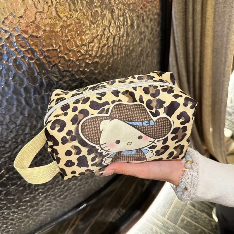 الحلو مرحبا كيتي أنيمي Kawaii سانريو Ins حقيبة يد الموضة لطيف الكرتون المحمولة سعة كبيرة السفر حقيبة التخزين الهدايا #5