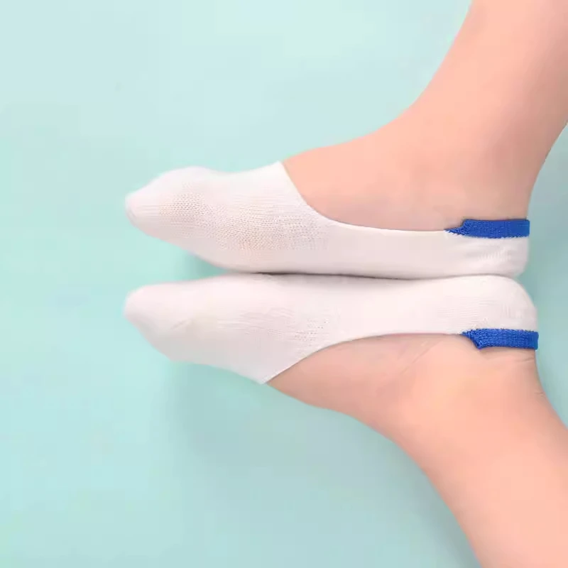 Meias rasas invisíveis para crianças, 5 fábricas, meninas, meninos e meninas, meias de barco antiderrapantes de silicone branco e preto, meias para