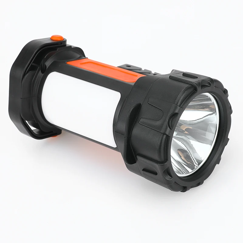 

LED Searchlight Super Bright Flashlight With Side Light 6 Lighting Modes Powered By 18650 Battery For Outdoor Camping