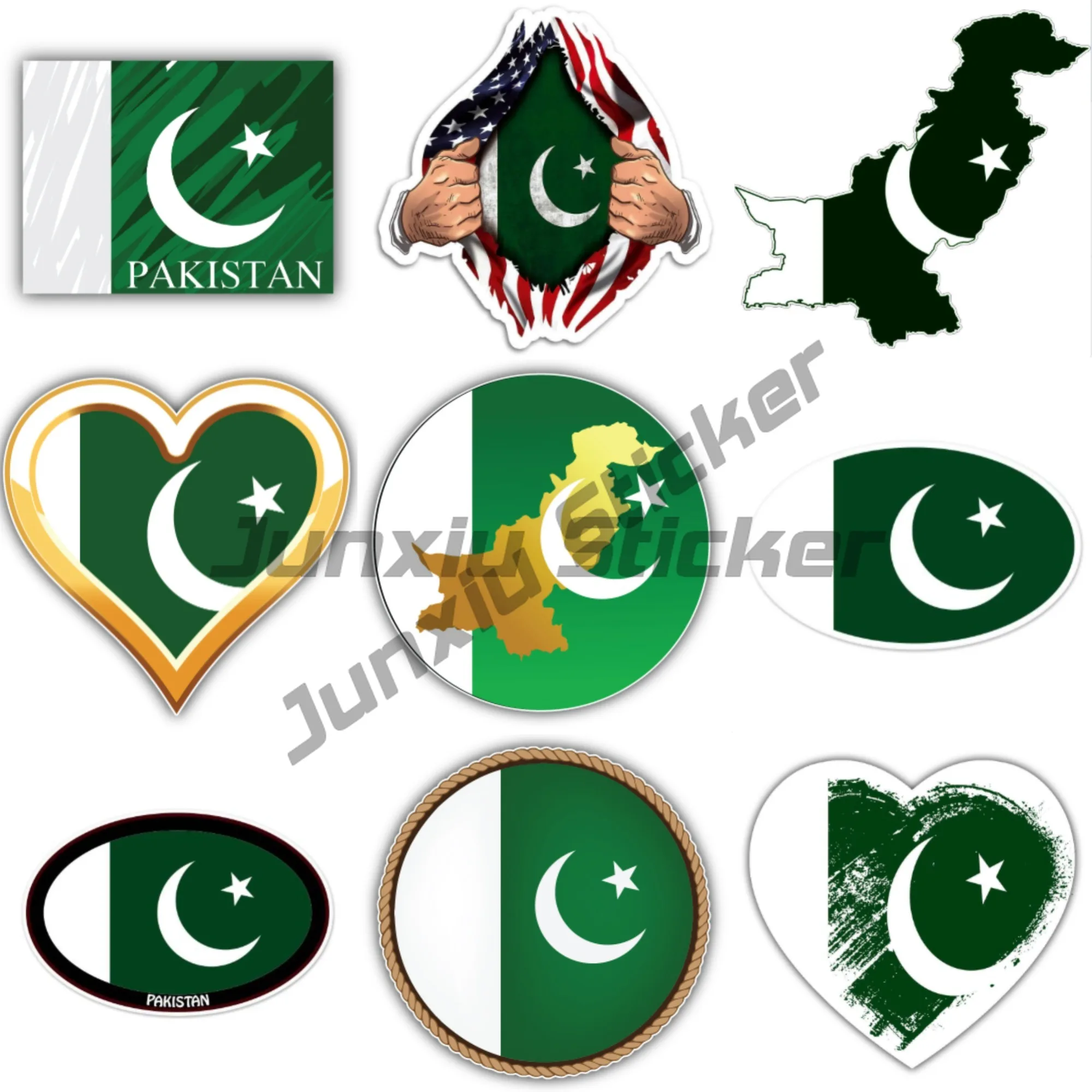 

Pakistan Flag Car Bumper Sticker Decal