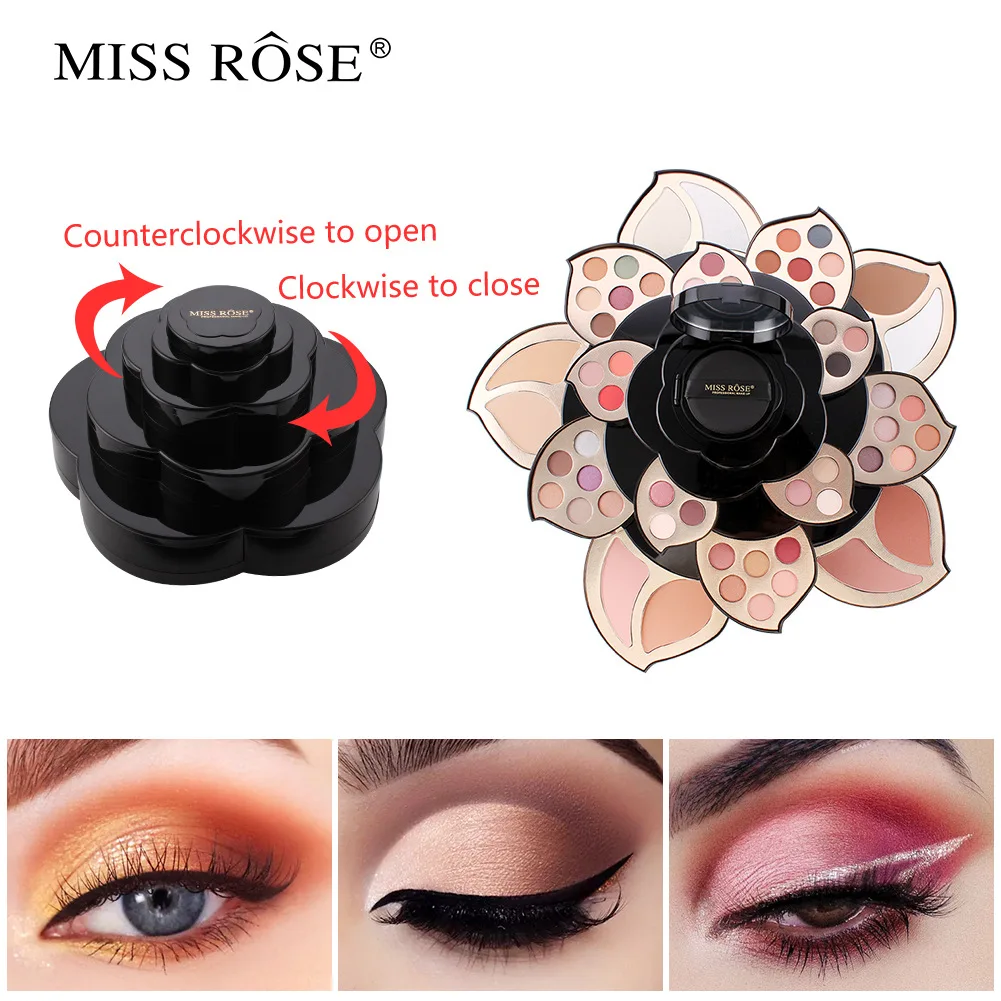 MISS ROSE All in One Makeup Kit for Women Full Kit Set Make Up Sets Eyebrow Eyeliner Eyeshadow Brushe Multi-Purposes Kits Box