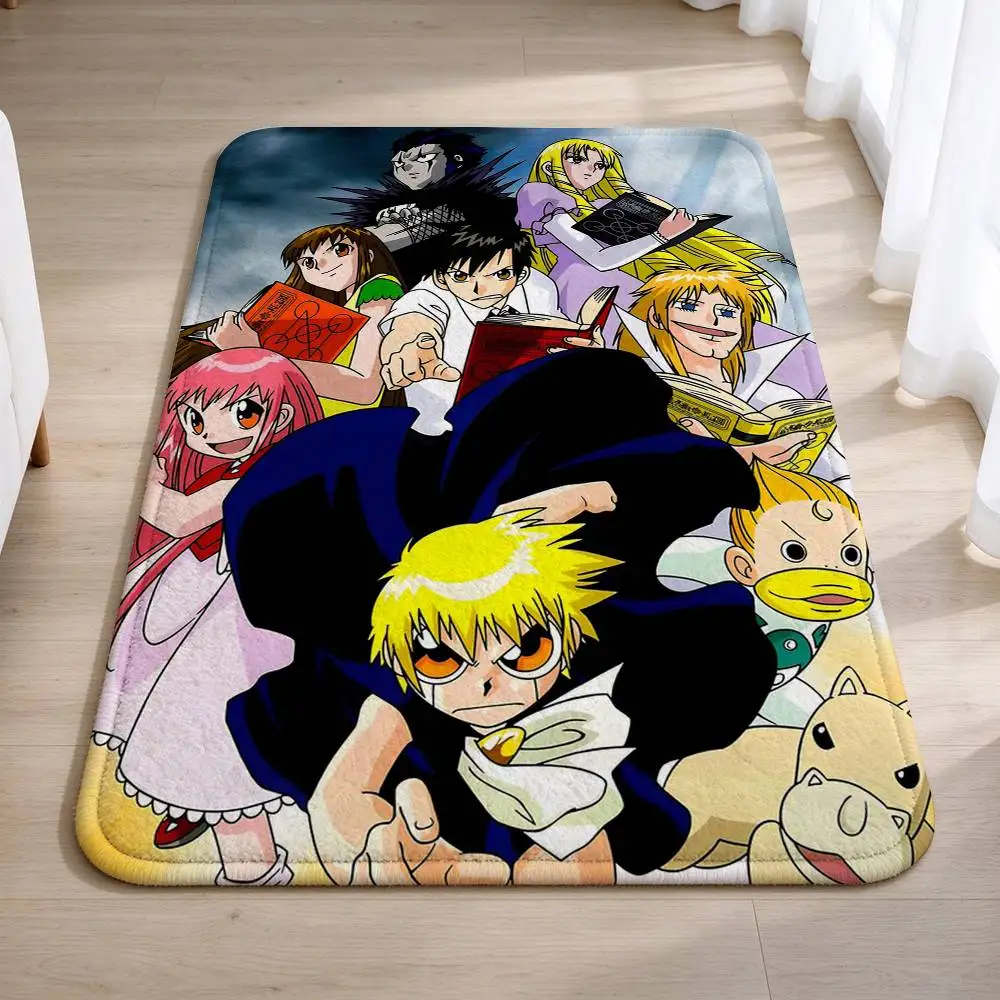 Manga Z-Zatch Bell The Lightning Mamodo Short Plush Bathroom Door Mat, Hallway Decor Rug, Home Entry Welcome Floor Mat