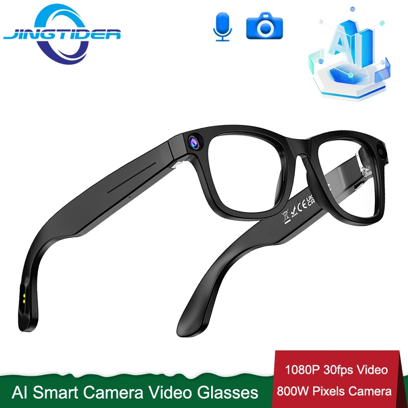 

800 Вт AI умная камера, очки, перевод искусственного интеллекта в реальном времени, 1080p, 30 кадров в секунду, запись видео, голосовой вызов, G300, интеллектуальное распознавание очков