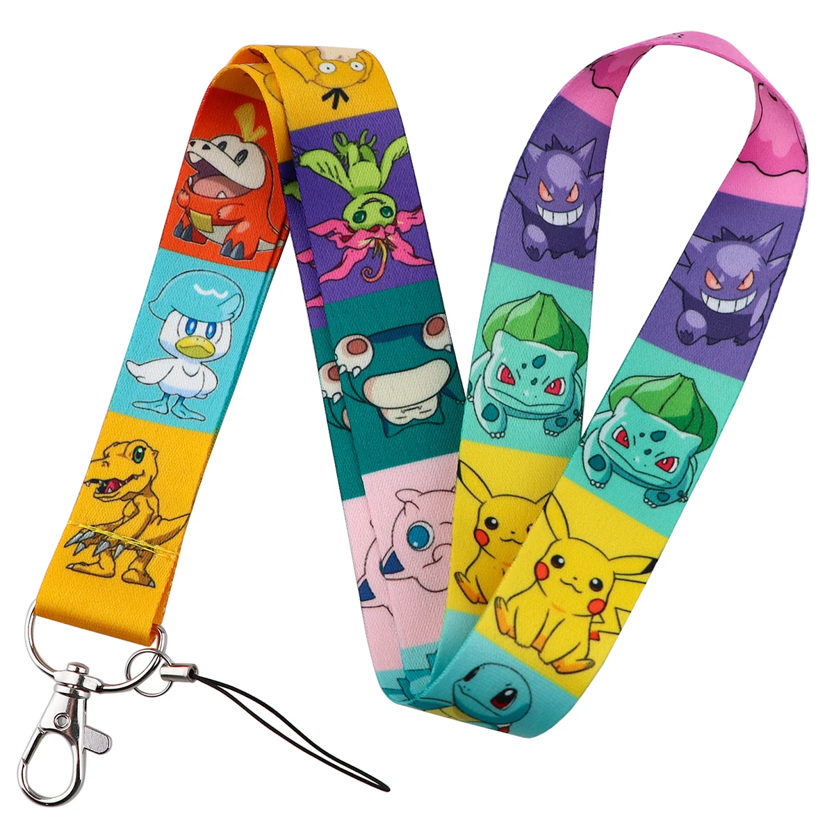 Cute Anime Cartoon Phone Lanyard for Credit Card ID Badge Holder Travel Bank Bus Business Card Pendant Phone Accessories LX1125