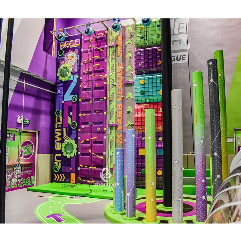 

PE Board Playground Equipment Children Indoor Wall Mount Playground Climbing Wall for Sales
