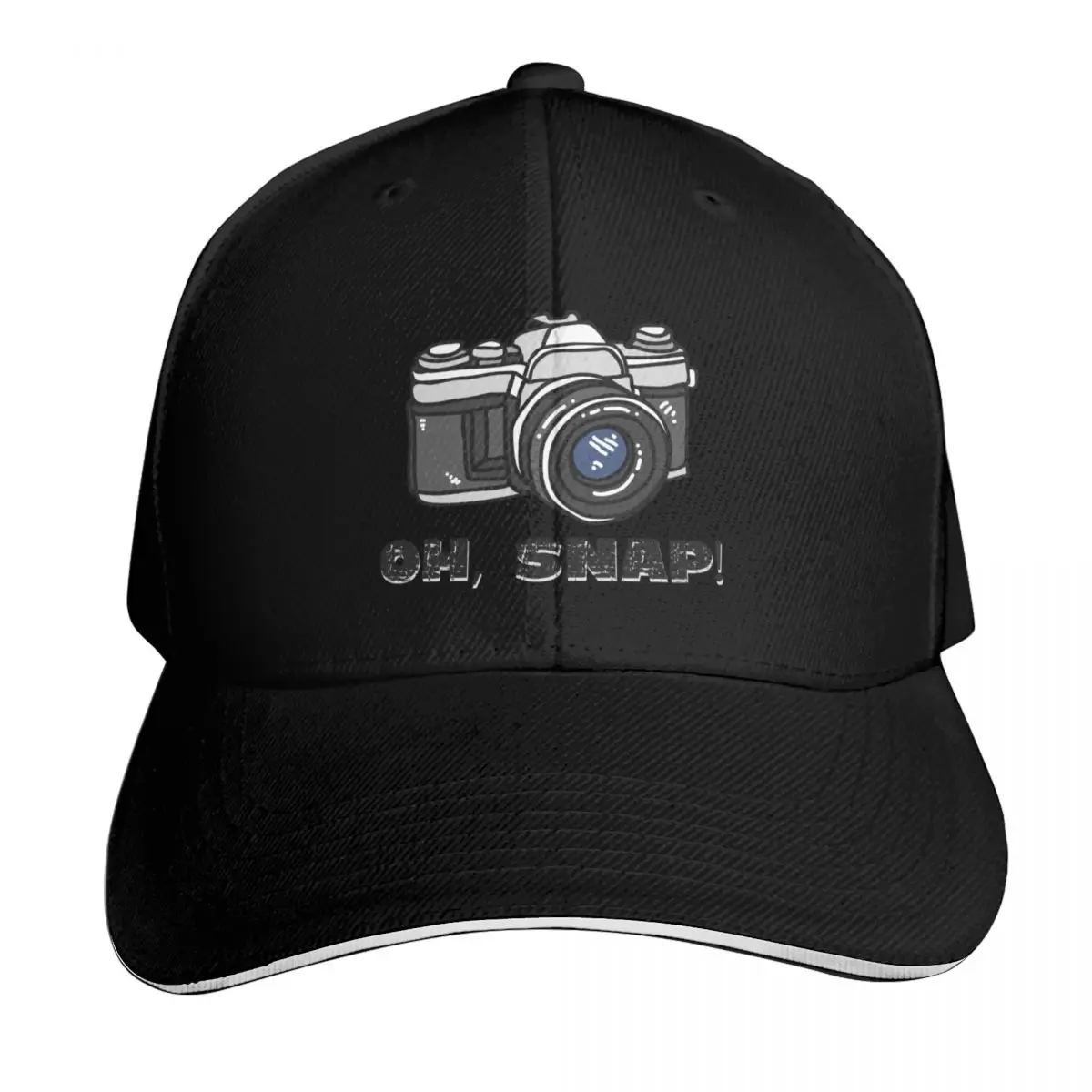 Oh Snap! Photographer Vintage Camera Design Baseball Cap Unisex for Men Women Outdoor Golf Running Hiking Summer Beach Travel
