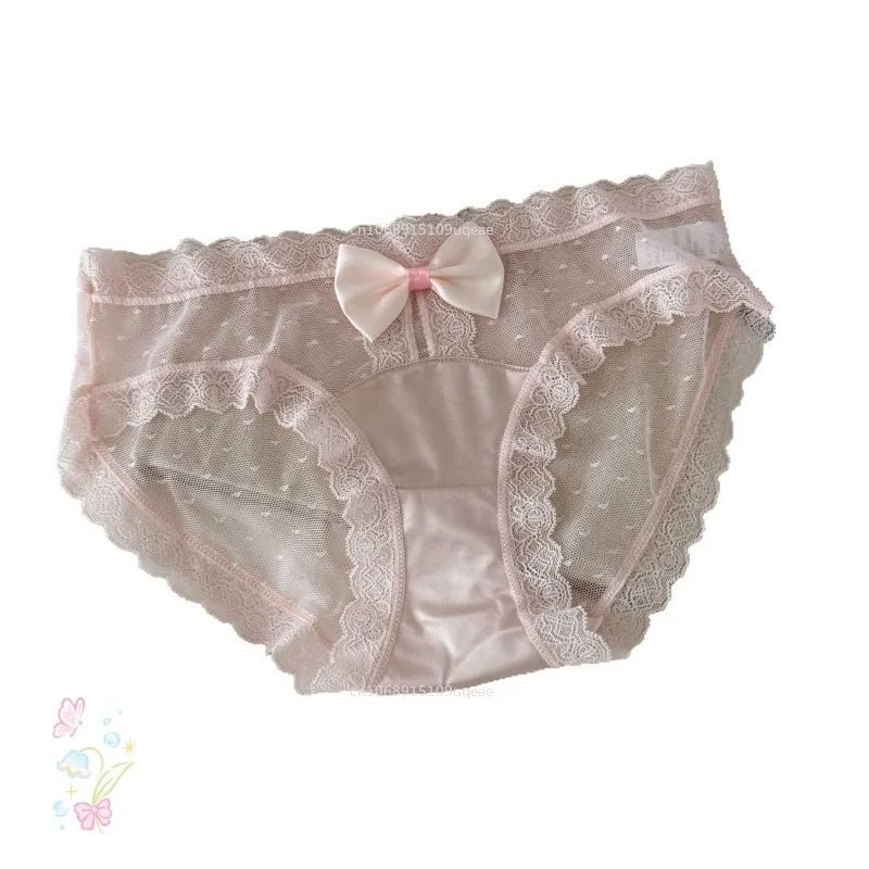 얇은 속옷 여성 새틴 섹시한 팬티 메쉬 부드러운 레이스 Ropa Interior Femenina 항균 란제리 소녀 Ropa Interioir Mujer