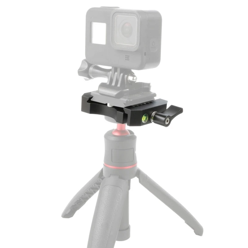 Aluminum Alloy Quick Release Plate Tripod Gimbal Base 3/8 to 1/4 Screw Mount Standard Arca for Swiss Benro QR Plate Clam