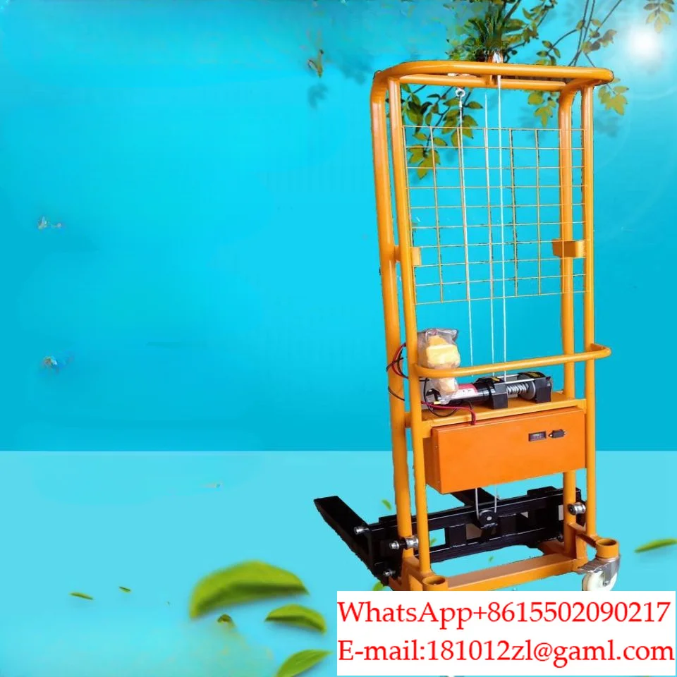 Electric forklift miniature stacker small electric lift manual truck light household battery loading and unloading truck