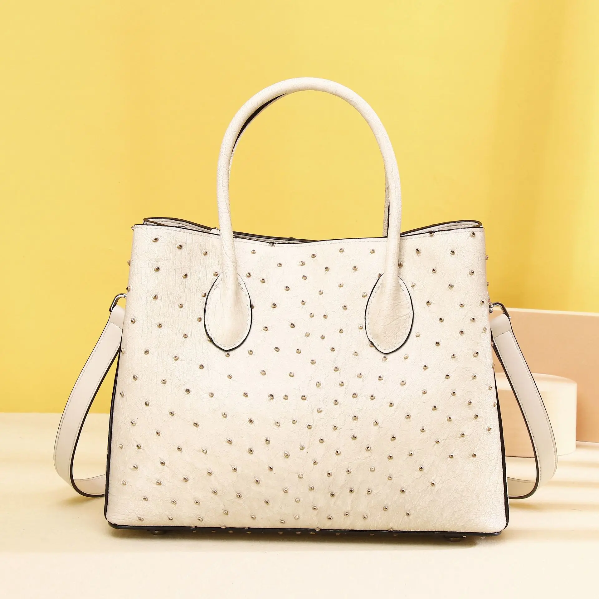 

New Ostrich Pattern Handbag Classic Garden High Women's Large Capacity One Shoulder Diagonal Straddle Bag Trendy сумка женская