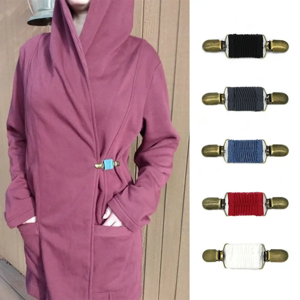 لشد فستان مناسب للنساء والأطفال، مشابك صوفية باللون الأحمر الخمري، تصميم جديد من إكسسوارات الموضة