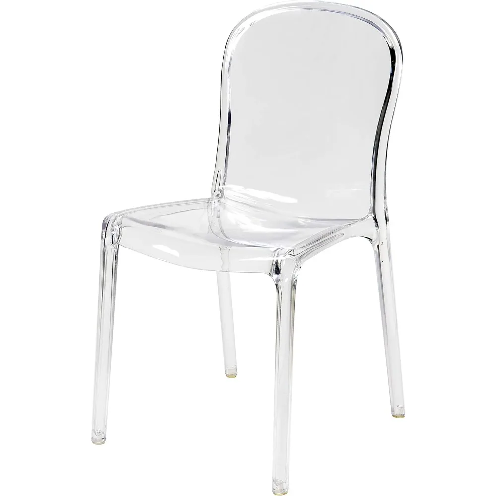 Commercial Seating Products Polycarbonate Genoa Chairs, Clear