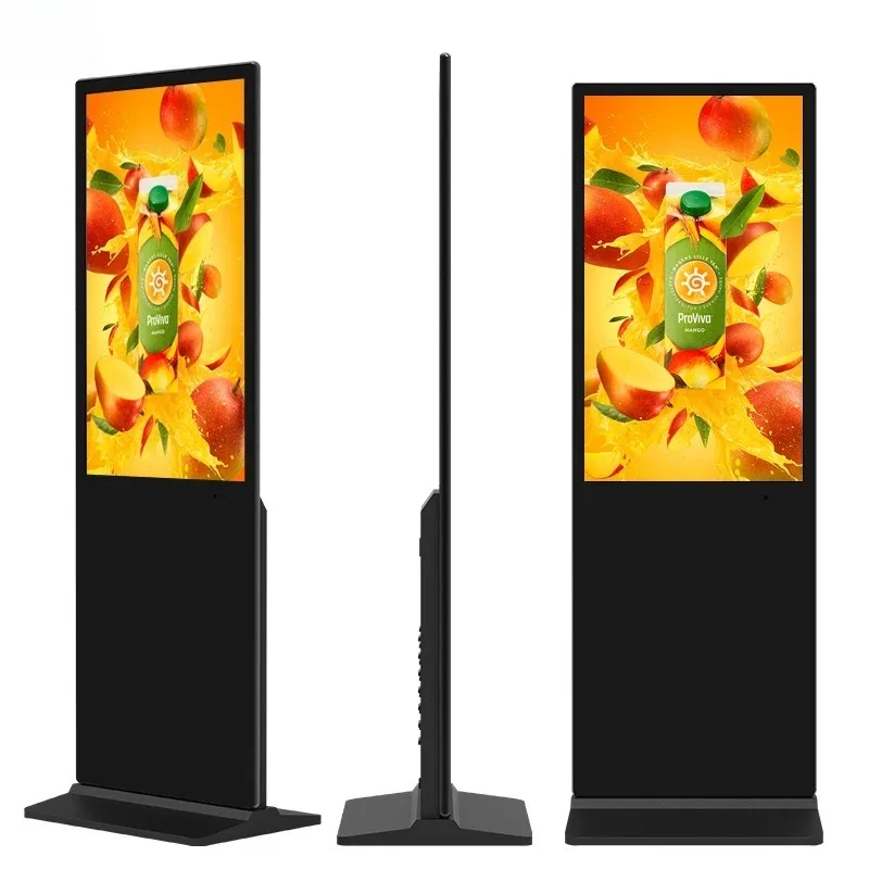 32 43 49 55 65 Inch Indoor LCD Display Touch Screen Kiosk 1920x1080 2k Display Floor Standing Digital Signage