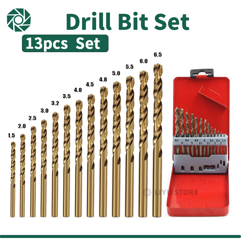 

SQ Cobalt High Speed Steel Twist Drill Bit M35 Stainless Steel Tool Set Of Drills Accessories For Metal Stainless Steel Drilling