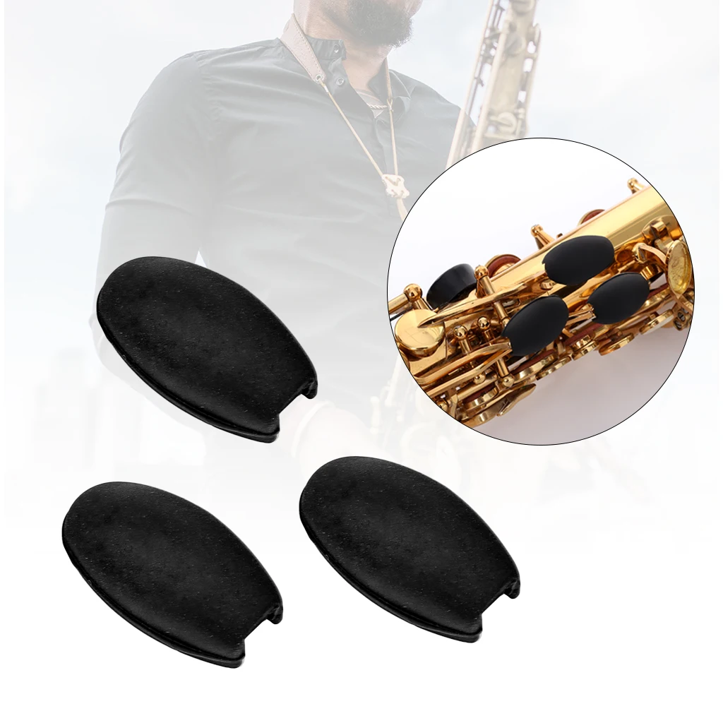 LOOK Saxophone Rubber Thumb Rest Palm Key Pads Cushions Finger Protector Tools for Soprano Alto Tenor Sax Palm Key Risers