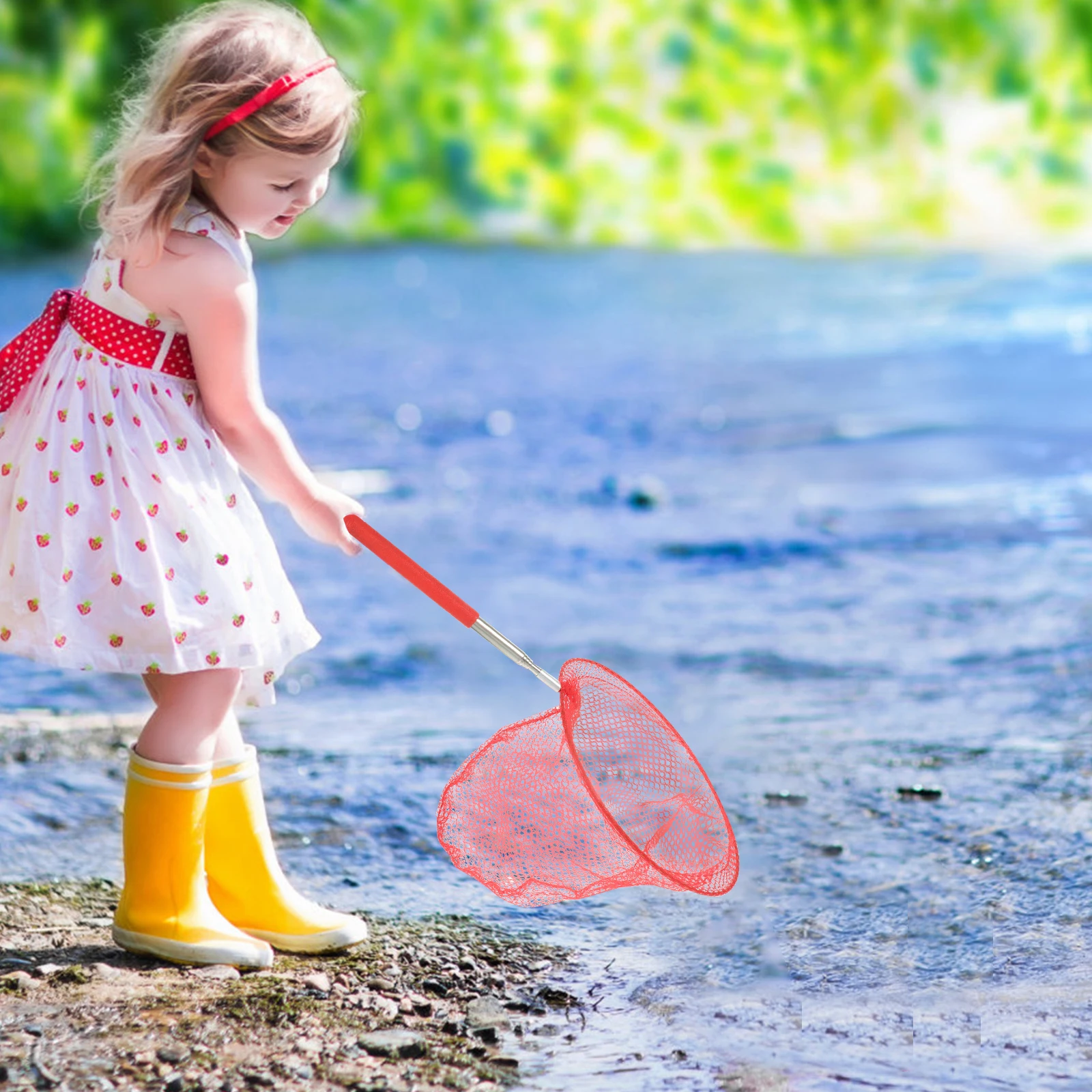 

5pcs Stainless Net Kids Bugs Telescopic Fishing Net Catching Bugs Nets Outdoor Fishing Pool Catchers Cleaning Nets