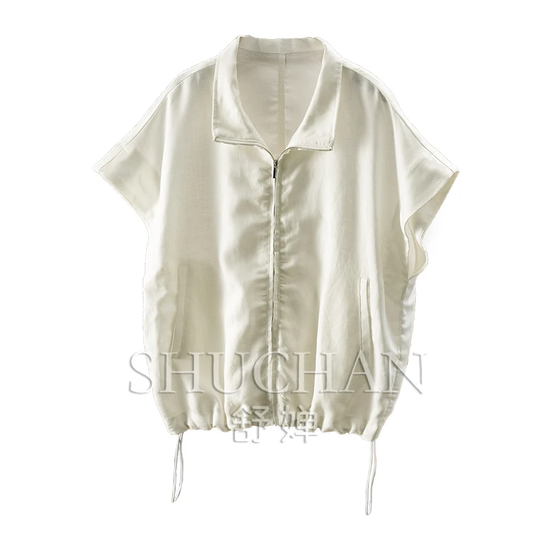 

Quality Wear Casual Lyocell Linen Bag Rotator Sleeve Vest Jacket Women 51C7 Vest for Women Abrigos Mujer Invierno 2025