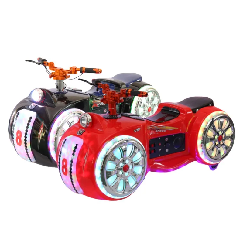 Joy2fun double electric toy car indoor bumper car amusement equipment kids business plastic park booth