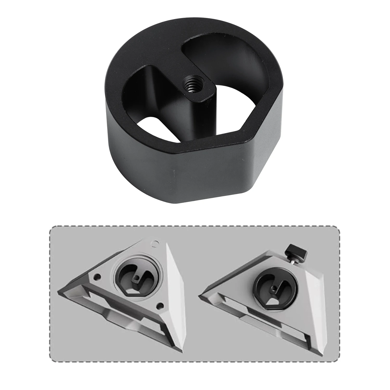 Starlink Mini adaptateur de trépied version 2025 poche double profondeur convient aux adaptateurs de tuyaux nouveaux et anciens 1/4 "-20 et 3/8"-16 compatibilité sur trépied