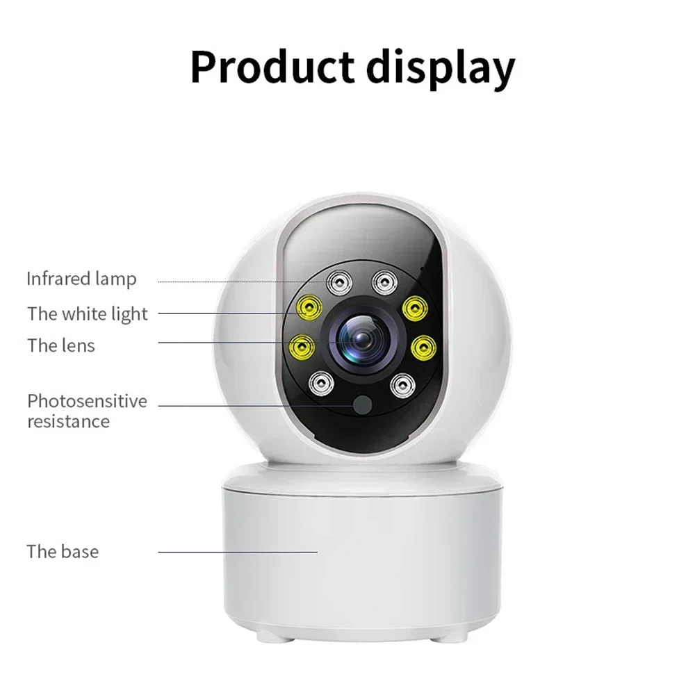 2.4G WiFi IP Camera Indoor 5MP Wireless Security Surveillance Camera Auto Tracking Baby Monitor Full Night Vision Cameras
