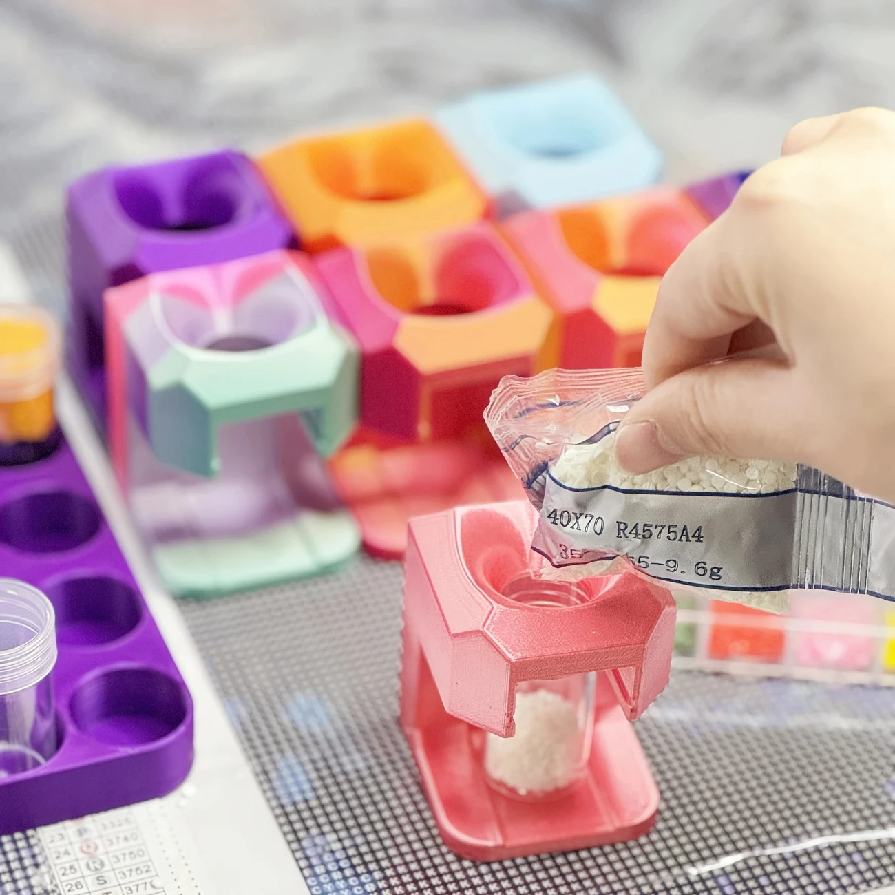 HOMFUN 5D Diamond Painting Dri - Resin Art Tray ulasan dan harga