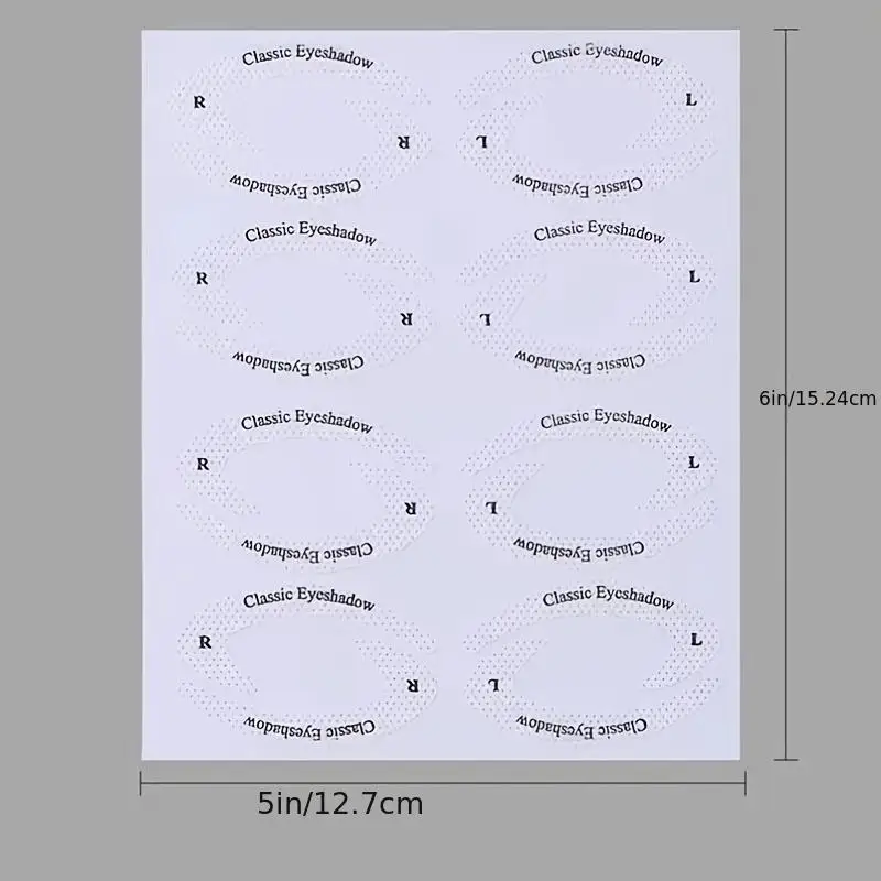 Plantilla de maquillaje para sombra de ojos/delineador de ojos, 4 tarjetas, 64 tarjetas