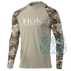 Hood Fishing Shirt Long Sleeve Uv Protection Dresses Men Outdoor Summer Jersey Upf 50 Clothes Performance Fish Tops Wear Camisa