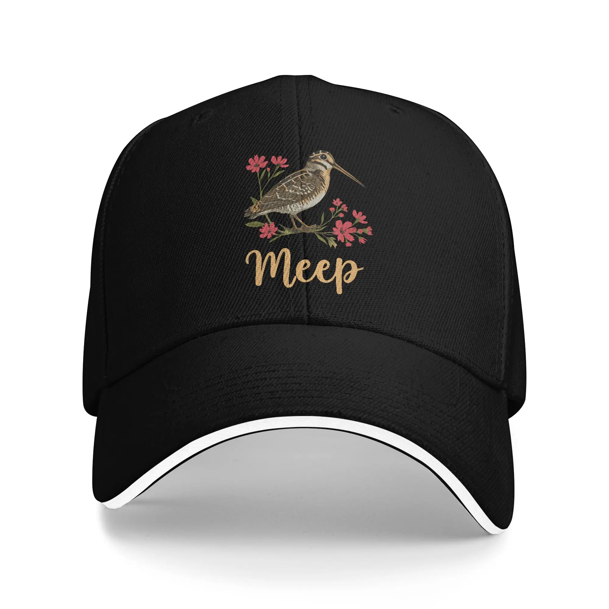 Unisex Meep Bird Meme Saying Meep Birds American Woodcocks Bird Outdoor Hat  Sun Cap Casual Baseball Cap Sunscreen Hats